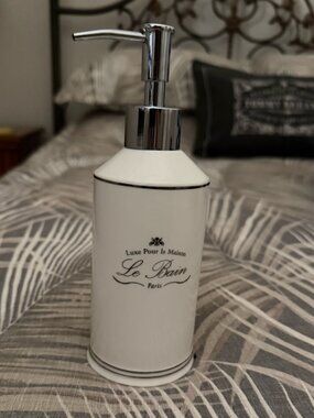 Le Bain Paris Collection Porcelain Soap/Lotion Dispenser with Pump
